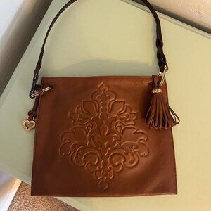 Brighton Leather Tote with Fringe Tassel